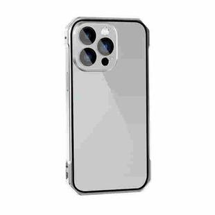 For iPhone 14 Pro Lens Protector Adsorption Lock Phone Case(Grey)
