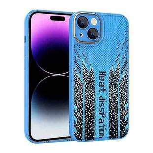 For iPhone 14 Parkour Series Fabric Cooling Phone Case(Blue)