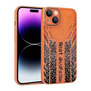 For iPhone 14 Parkour Series Fabric Cooling Phone Case(Orange)