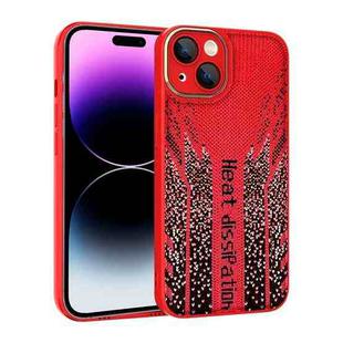 For iPhone 14 Pro Max Parkour Series Fabric Cooling Phone Case(Red)