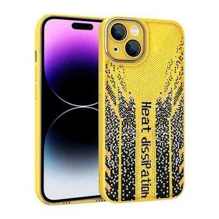 For iPhone 13 Pro Max Parkour Series Fabric Cooling Phone Case(Yellow)