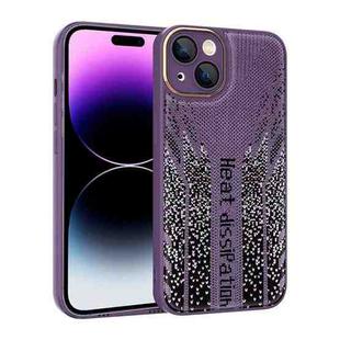 For iPhone 11 Parkour Series Fabric Cooling Phone Case(Purple)