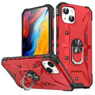 For iPhone 13 mini Ring Holder Phone Case(Red)