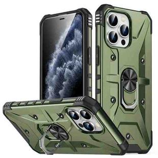 For iPhone 12 Pro Max Ring Holder Phone Case(Army Green)