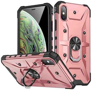 For iPhone XS Max Ring Holder Phone Case(Rose Gold)