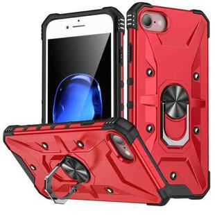 For iPhone SE 2022 / SE 2020 / 7 / 8 Ring Holder Phone Case(Red)