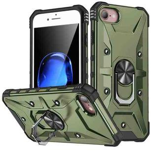 For iPhone SE 2022 / SE 2020 / 7 / 8 Ring Holder Phone Case(Army Green)