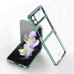 For Samsung Galaxy Z Flip4 GKK Integrated Electroplating All-inclusive Phone Case(Night Green)