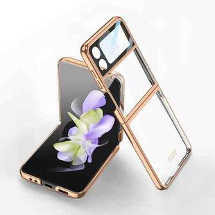 For Samsung Galaxy Z Flip4 GKK Integrated Electroplating All-inclusive Phone Case(Gold)