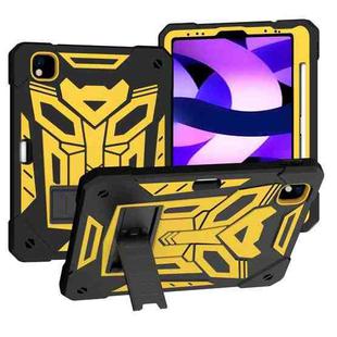 For iPad Pro 11 2018/2020/2021 Bumblebee Silicone+PC Shockproof Tablet Case with Holder(Black Gold)