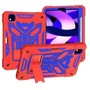 For iPad Pro 11 2018/2020/2021 Bumblebee Silicone+PC Shockproof Tablet Case with Holder(Red Blue)