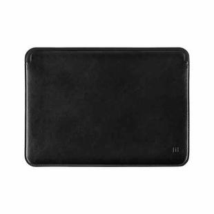 For MacBook Pro 16.2 inch WiWU Skin Pro Platinum Ultra Slim Leather Laptop Bag(Black)