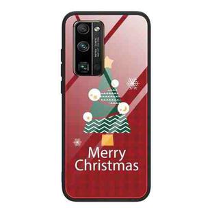 For Honor 30 Christmas Glass Phone Case(Christmas Trees)