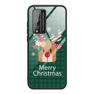 For Honor Play 4T Pro Christmas Glass Phone Case(Deer Head)