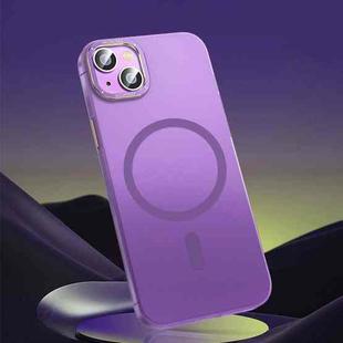 For iPhone 11 Magsafe Magnetic Crystal Frosted Series Phone Case(Translucent Purple)