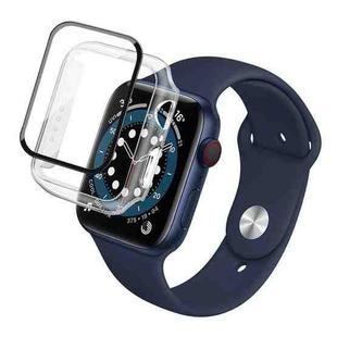 For Apple Watch SE 2022 44mm imak PC Frame Case with Tempered Glass Film(Transparent)