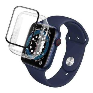 For Apple Watch Series 8 45mm imak PC Frame Case with Tempered Glass Film(Transparent)