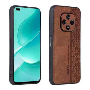 For Huawei nova 9z 5G/Enjoy 50+ AZNS 3D Embossed Skin Feel Phone Case(Brown)