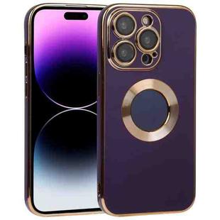 For iPhone 14 Pro Electroplated TPU Phone Case(Deep Purple)