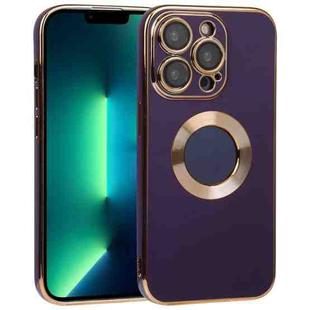 For iPhone 13 Pro Electroplated TPU Phone Case(Deep Purple)