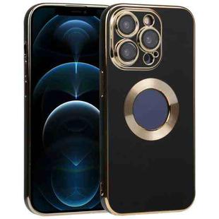 For iPhone 12 Pro Electroplated TPU Phone Case(Black)