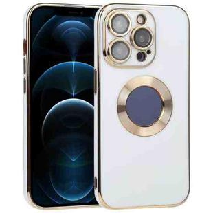 For iPhone 12 Pro Electroplated TPU Phone Case(White)