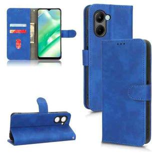 For Realme C33 Skin Feel Magnetic Flip Leather Phone Case(Blue)