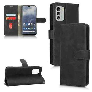 For Nokia G60 Skin Feel Magnetic Flip Leather Phone Case(Black)