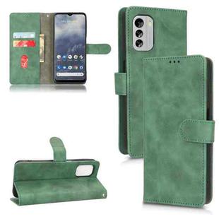 For Nokia G60 Skin Feel Magnetic Flip Leather Phone Case(Green)