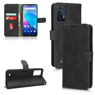 For Oukitel C31 Skin Feel Magnetic Flip Leather Phone Case(Black)
