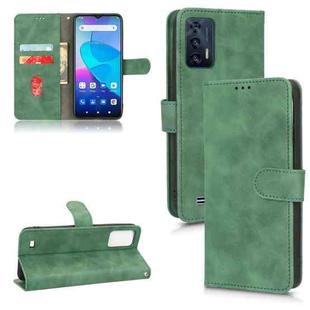 For Oukitel C31 Skin Feel Magnetic Flip Leather Phone Case(Green)