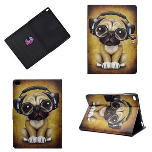 For iPad Air Horizontal Painted Flat Leather Case with Sleep Function & Pen Cover & Card Slot & Holder(Shar Pei)