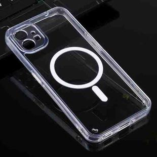 For Nothing Phone 1 Magsafe Clear Acrylic Four Corner Airbags TPU Phone Case(Transparent)