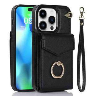 For iPhone 12 Pro Anti-theft RFID Card Slot Phone Case(Black)