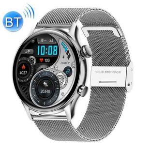 Ochstin 5HK8 Pro 1.36 inch Round Screen Blood Oxygen Blood Pressure Monitoring Bluetooth Smart Watch, Strap:Steel(Silver)