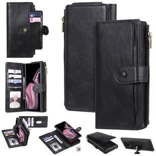 For Galaxy Note 9 Multifunctional Retro Detachable Magnetic Horizontal Flip Leather Case with Card Slots & Holder & Wallet & Photo Frame(Black)