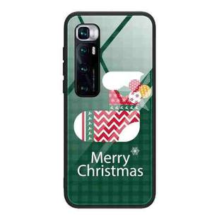 For Xiaomi Mi 10 Ultra Christmas Glass Phone Case(Christmas Socks)