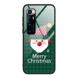 For Xiaomi Mi 10 Ultra Christmas Glass Phone Case(Santa Claus)