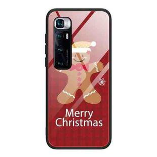 For Xiaomi Mi 10 Ultra Christmas Glass Phone Case(Brown Toy Bear)