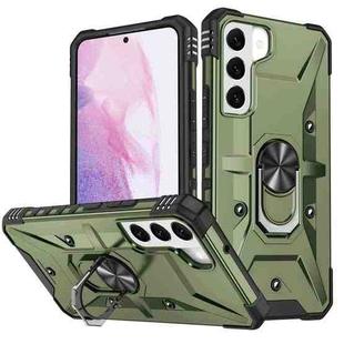 For Samsung Galaxy S21 5G Ring Holder Phone Case(Army Green)