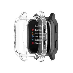 For Garmin Venu Sq 2 Half-cover TPU Watch Case(Transparent)