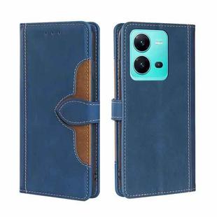 For vivo V25 5G/V25e 5G Skin Feel Magnetic Buckle Leather Phone Case(Blue)