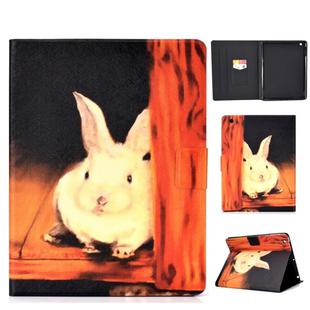 For iPad 2 / 3 / 4 Electric Horizontal TPU Painted Flat Feather Case with Sleep Function & Pen Cover & Card Slot & Holder(Bugs Bunny)