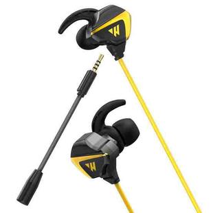 Wintory M31 3.5mm Plug Multifunction In-Ear Wired Earphone(Yellow)