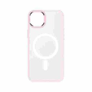 For iPhone 14 Plus TOTU Golden Shield Skin-feel MagSafe Phone Case(Pink)