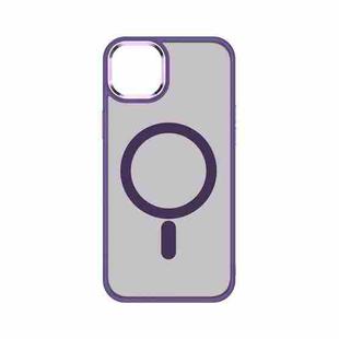 For iPhone 14 Plus TOTU Golden Shield Skin-feel MagSafe Phone Case(Purple)