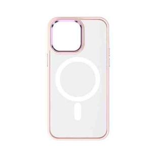 For iPhone 14 Pro TOTU Golden Shield Skin-feel MagSafe Phone Case(Pink)