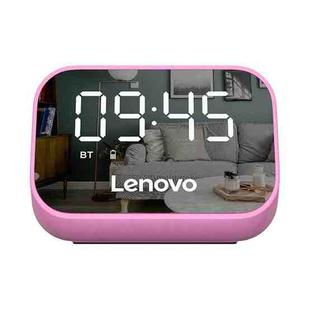 Lenovo TS13 Wireless Portable Subwoofer Stereo Bluetooth Speaker Smart Alarm Clock(Pink)