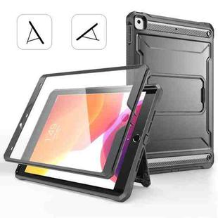 For iPad 10.2 2021 / 2020 / 2019 Explorer Tablet Protective Case with Screen Protector(Matte Black)