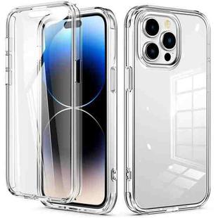 For iPhone 14 Pro 360 Full Body Clear Phone Case(Transparent)